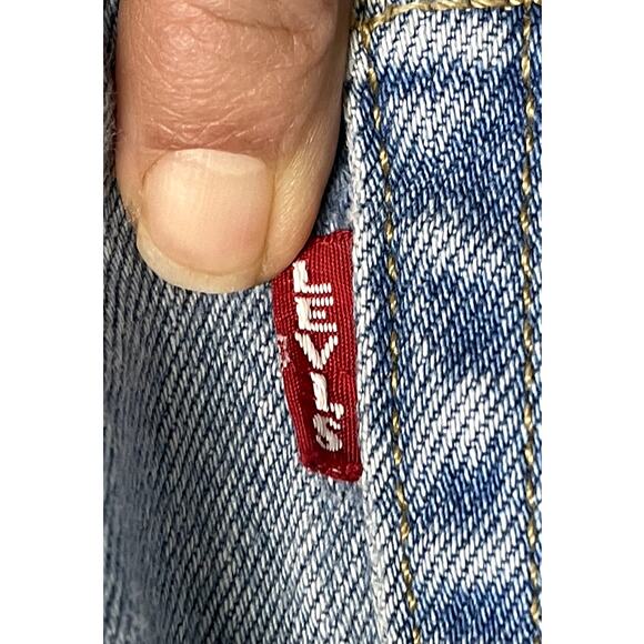 Levi’s Premium 501® S Skinny Jeans Light Wash, Big E Red Tab 30x28 - Picture 6 of 12